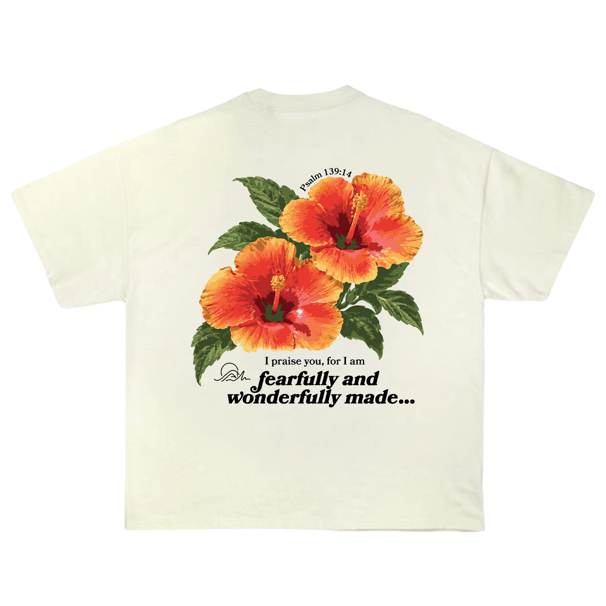 Psalm 139:14 Hibiscus T-shirt