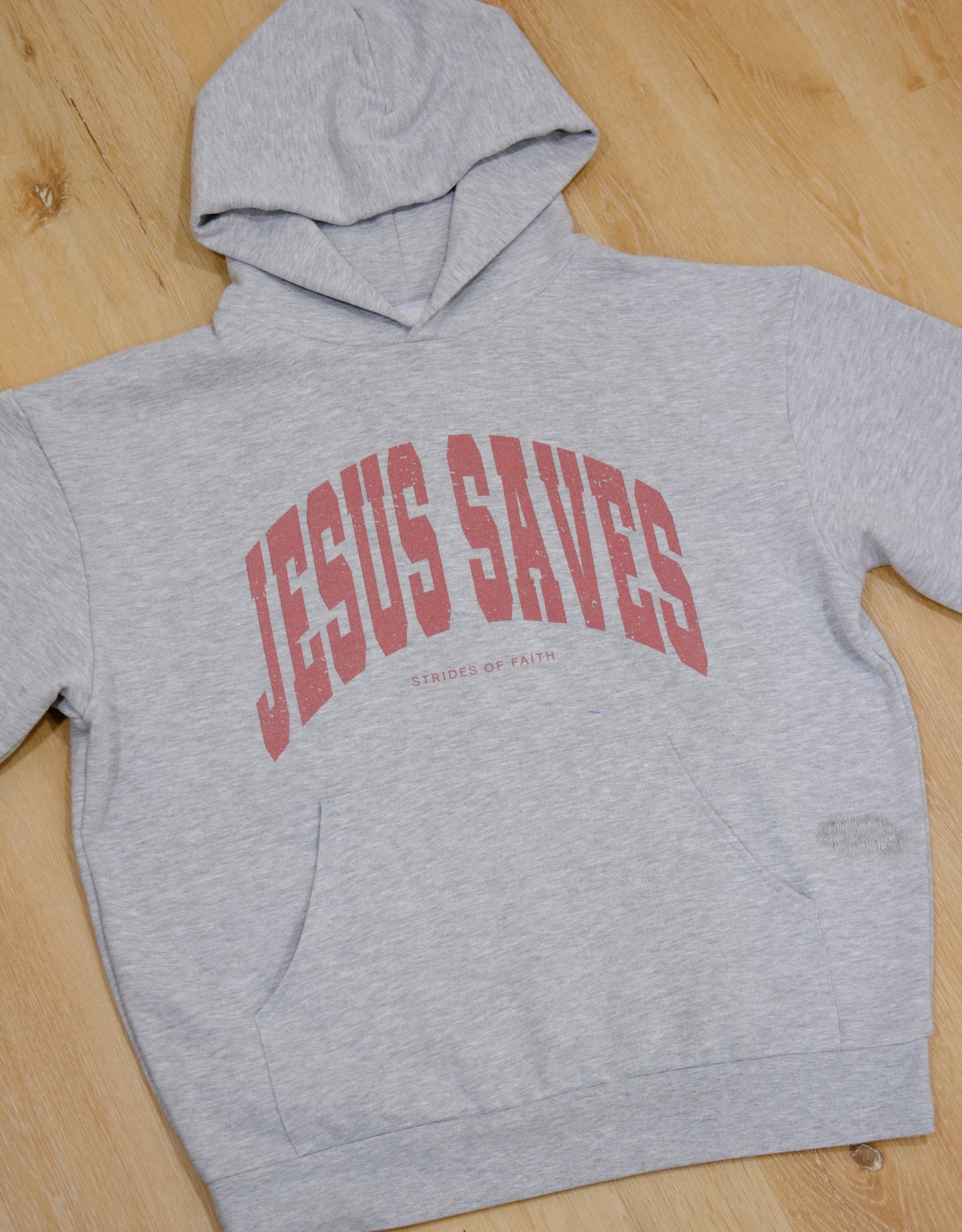 Jesus Saves Hoodie - Vintage Maroon