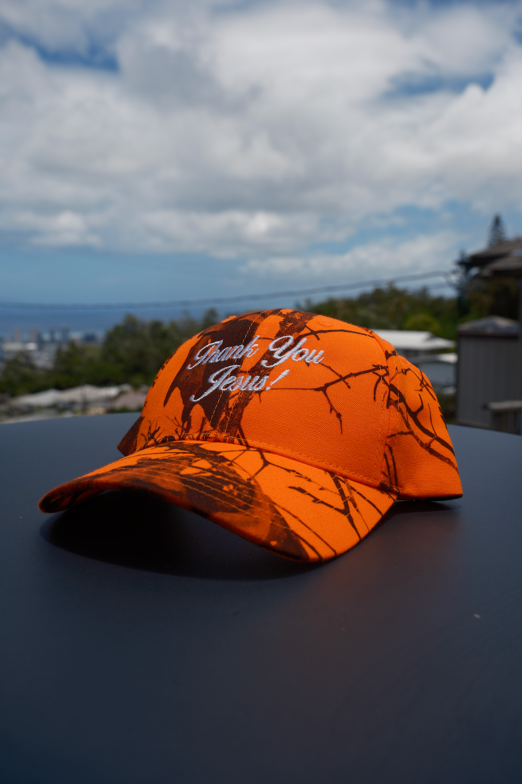Thank You Jesus Camo Hat