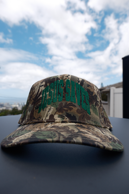 Jesus Saves Camo Hat