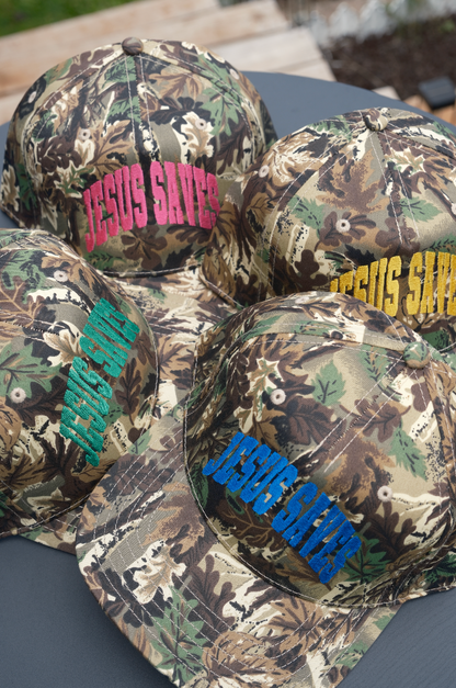 Jesus Saves Camo Hat