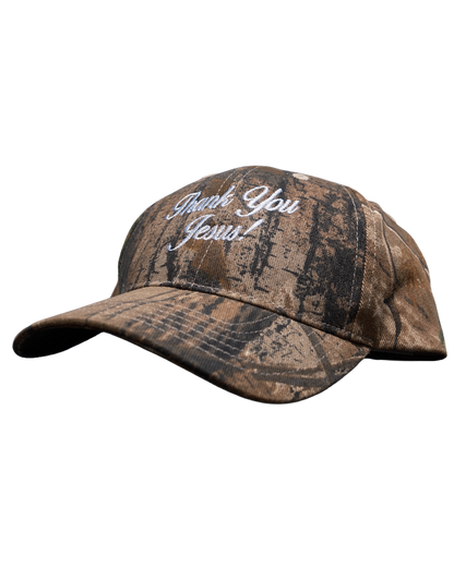 Thank You Jesus Camo Hat