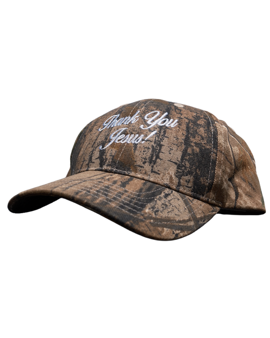 Thank You Jesus Camo Hat